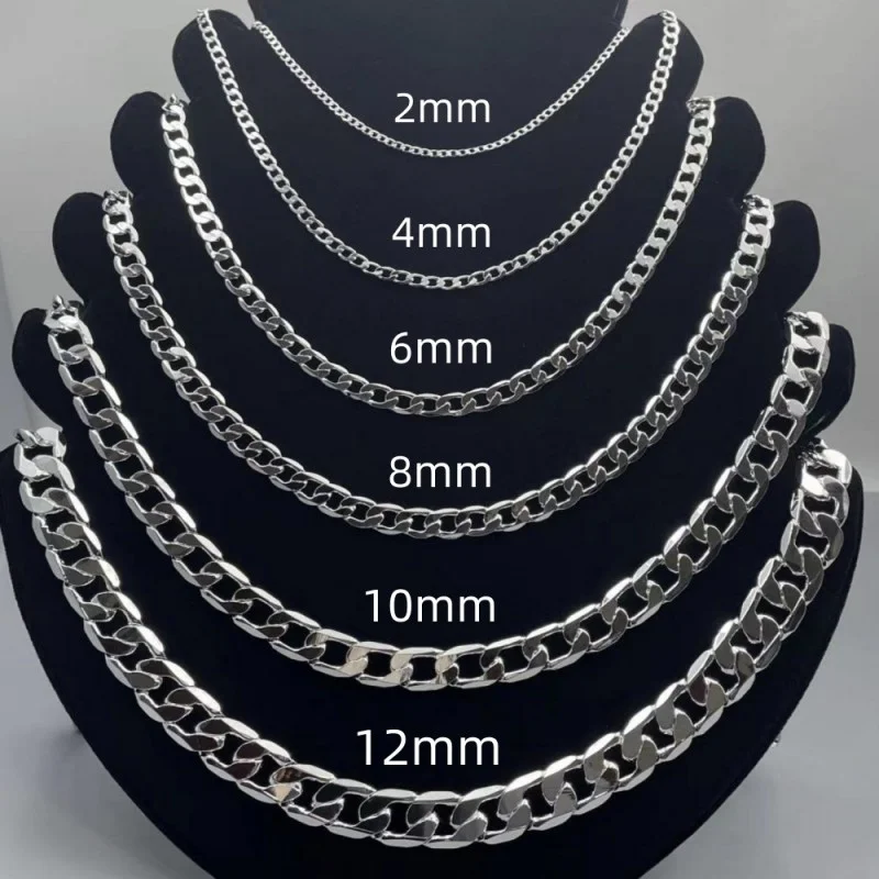 Lobster Clasp Silver - Collana da uomo in argento sterling