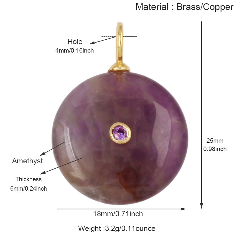 2 pezzi/lotto Pendenti in Piet - Jewelry Making Gemstones recensione e prezzo