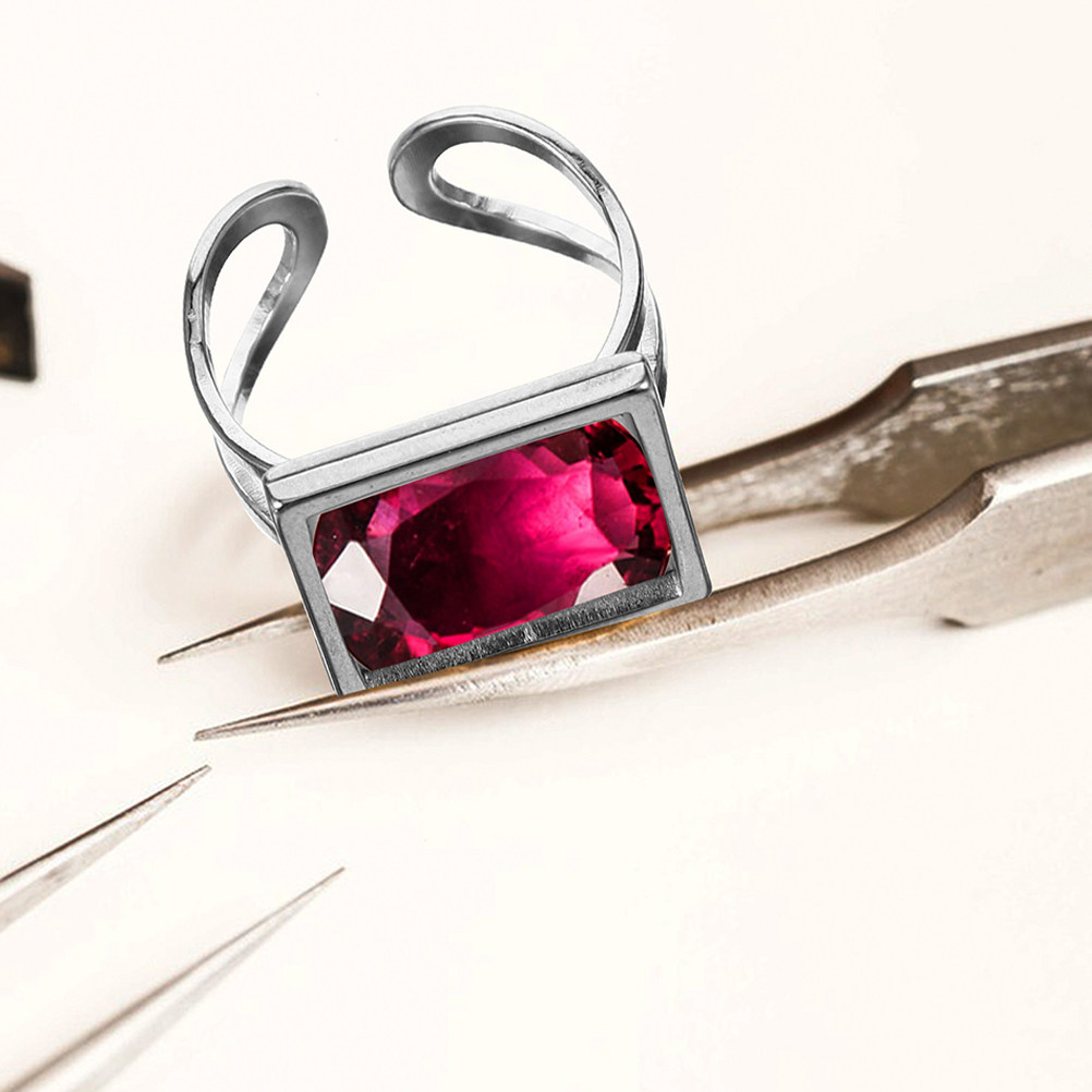 4 pezzi di anelli quadrati in  - Jewelry Making Gemstones recensione e prezzo