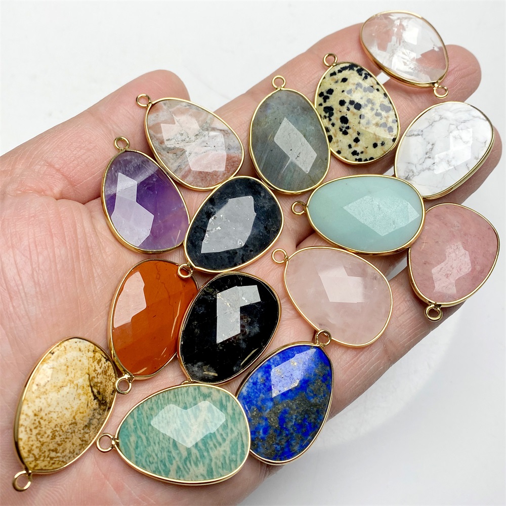 2 pz Forma di Uovo Ciondolo In - Jewelry Making Gemstones recensione e prezzo